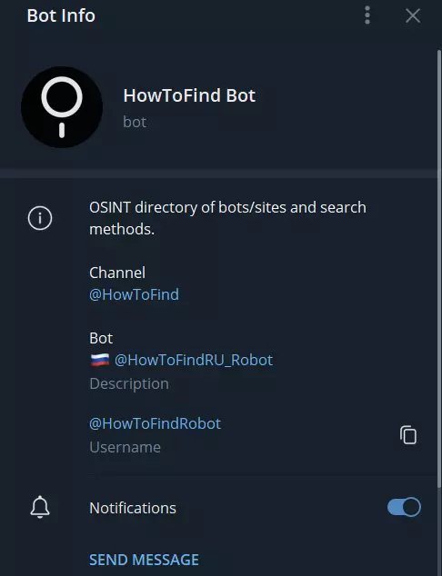 Telegram bots allow to use an automated database search based on any small prompt you have