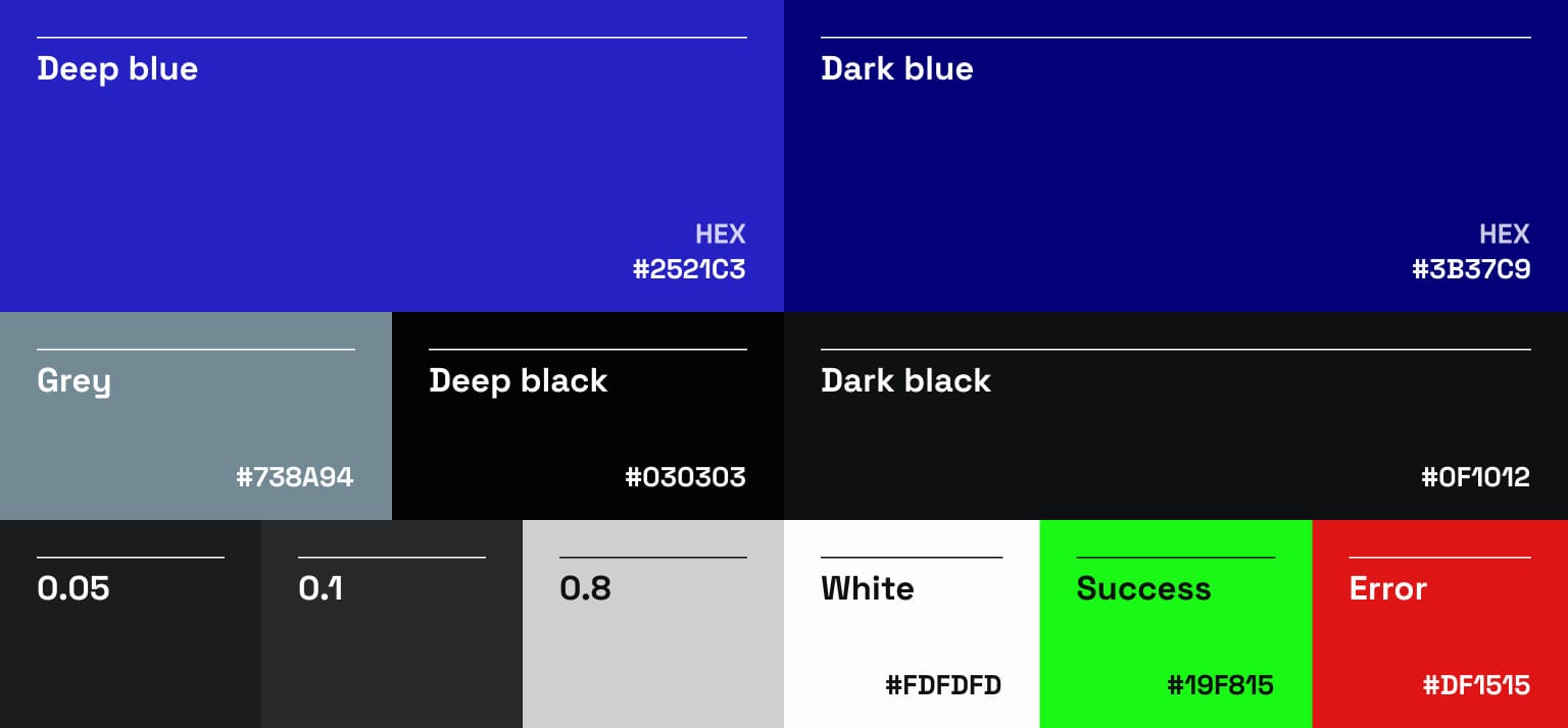 OSINT TEAM color palette