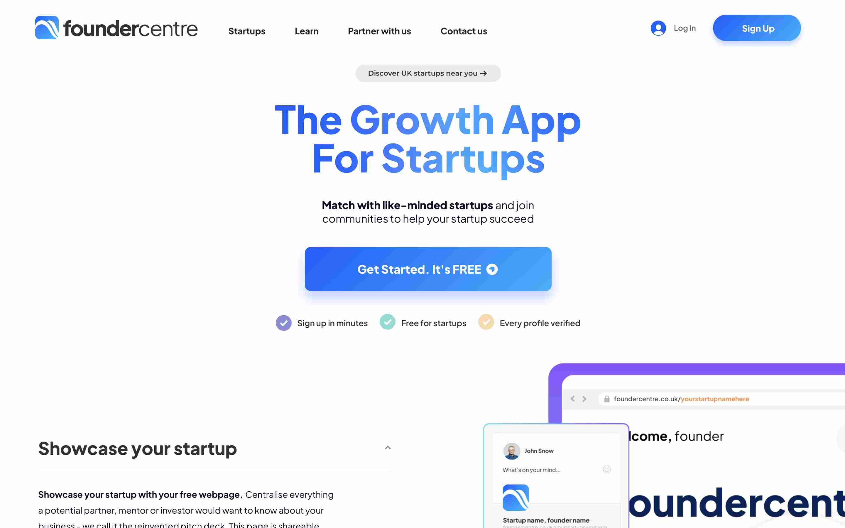 Foundercentre, the growth app for startups