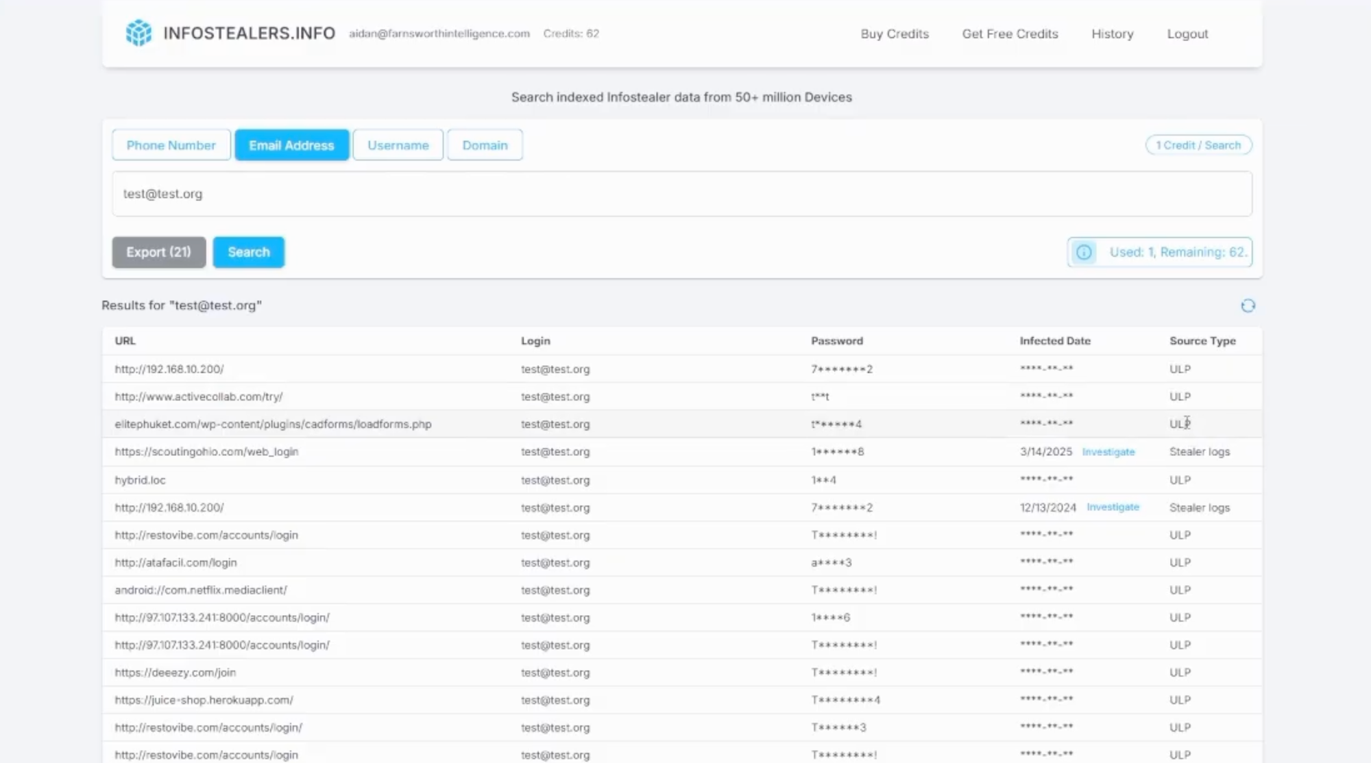 A screenshot taken from the product demo on Youtube