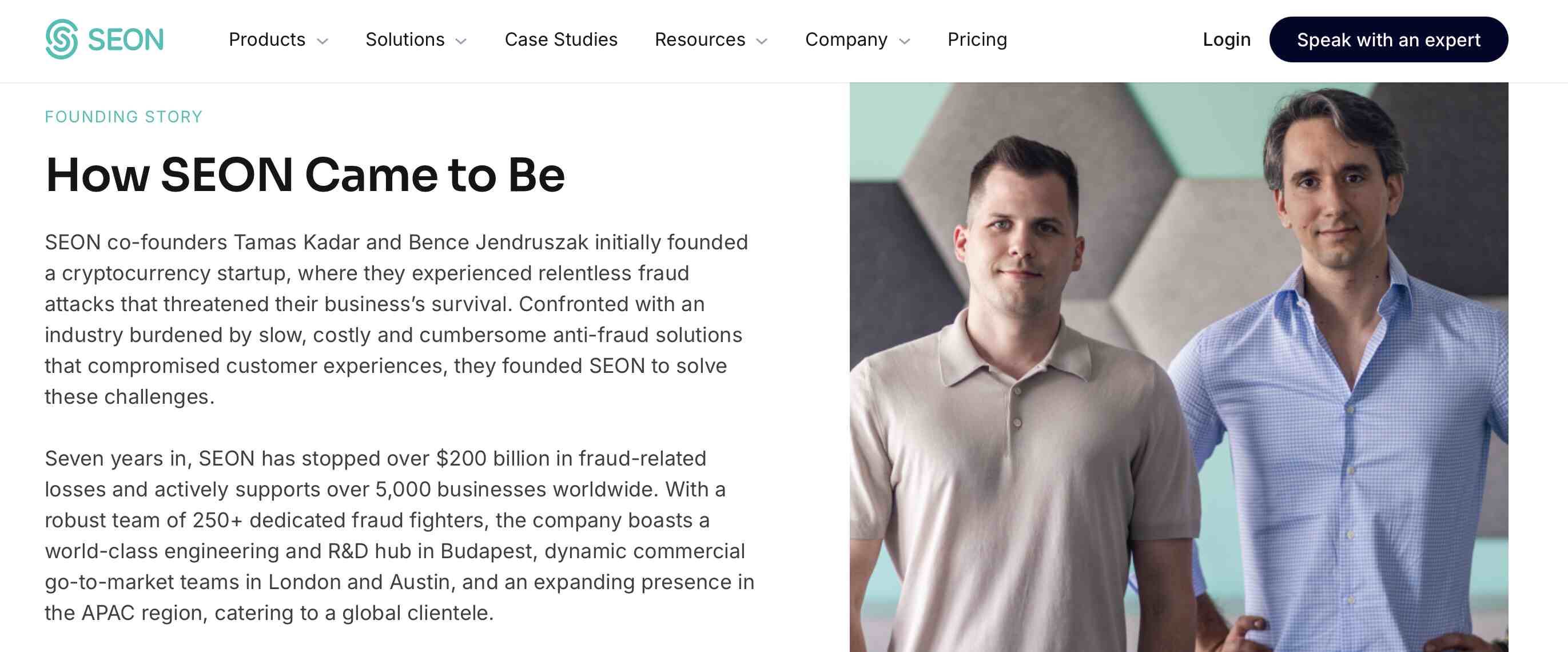 The Story of SEON, a Fraud Prevention Company.