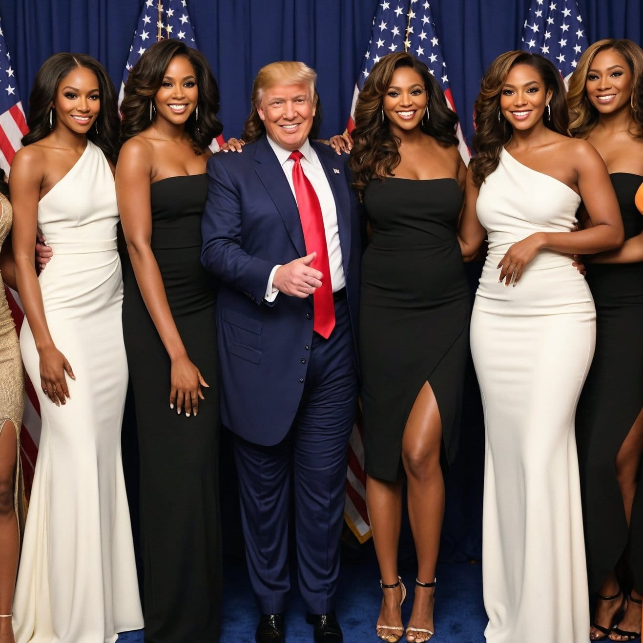Take for example this AI photo of a political candidate that purports he posed with a group of people.